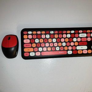 Mofii Colorful Wireless Keyboard and Mouse Used